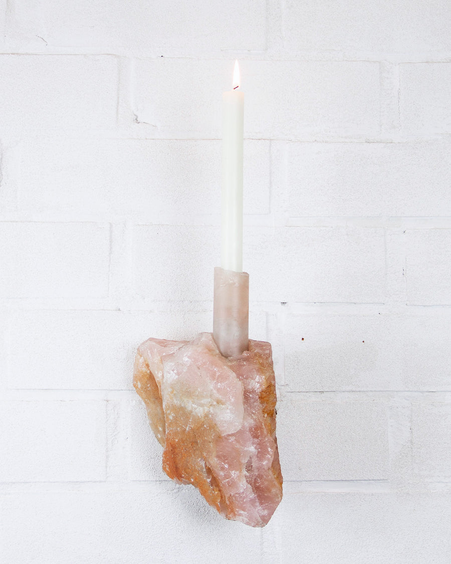 Rose-Quartz — Wall candle-holder