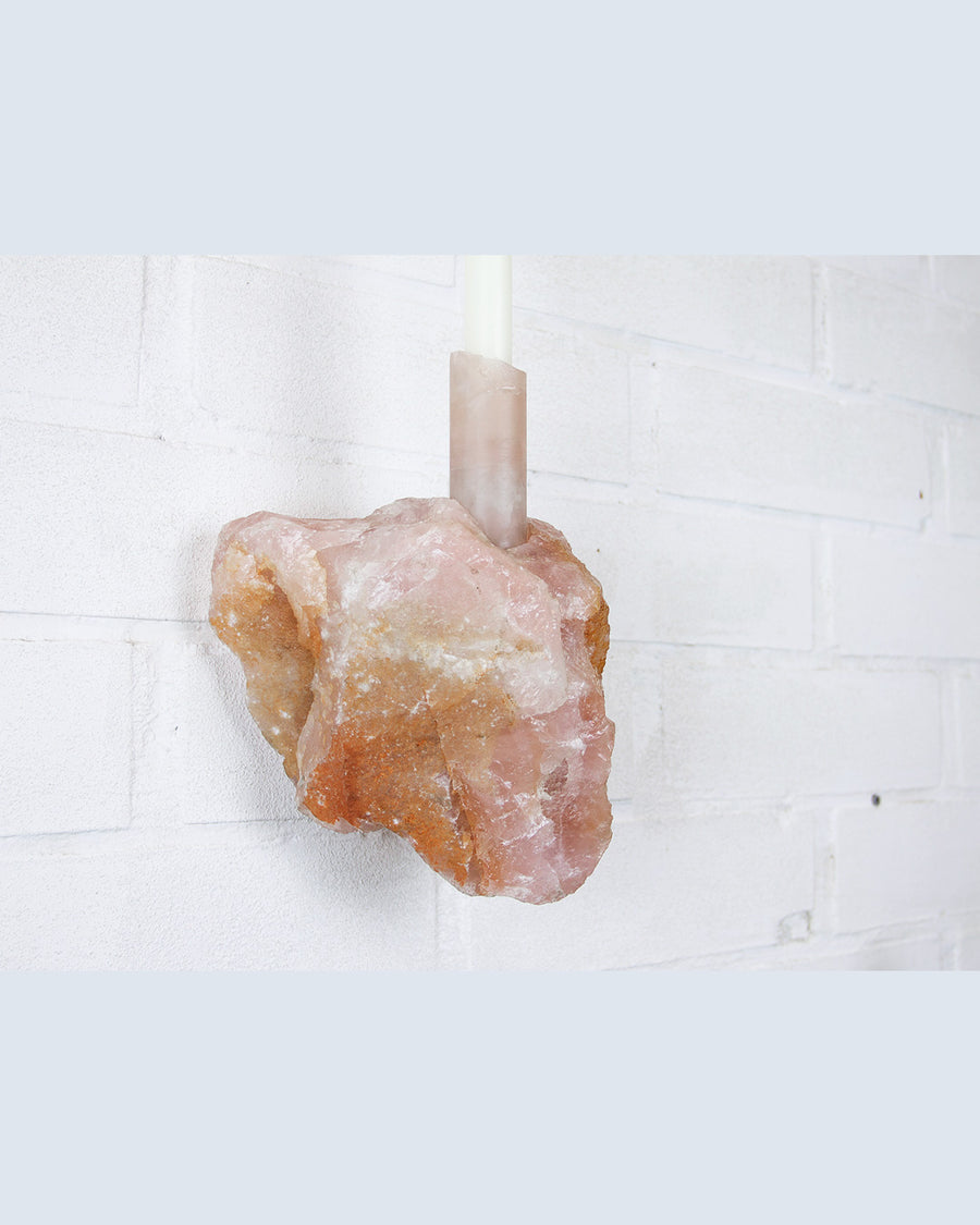 Rose-Quartz — Wall candle-holder