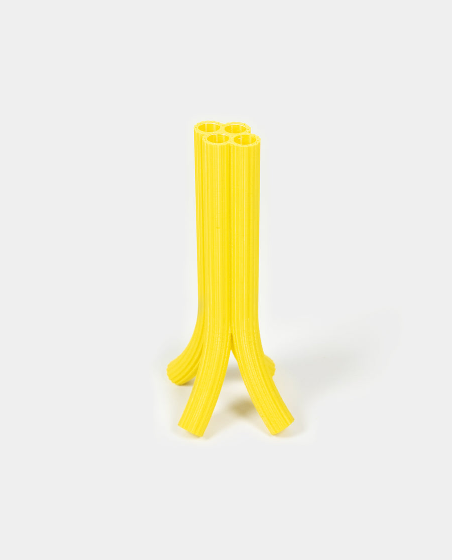 a yellow fire hydrant in a white background 