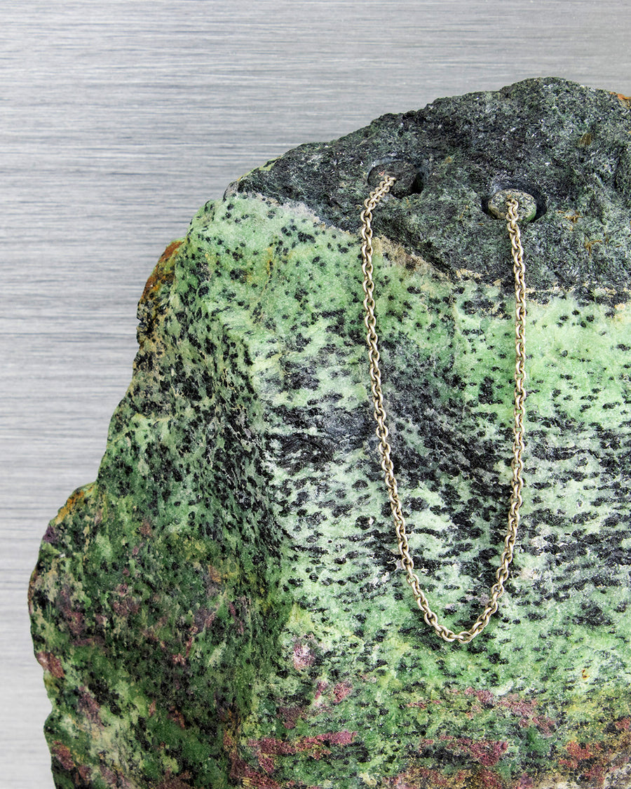 Gemma ex Lapide  —  Ruby-Zoisite Crackled Necklace